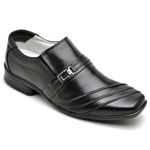 Sapato Confort em Couro Legitimo Turim Preto