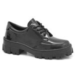 Sapato Oxford Feminino Solado Tratorado Preto