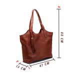 Bolsa Feminina Felice Luxo em Couro Legitimo Marrom