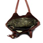 Bolsa Feminina Felice Luxo em Couro Legitimo Marrom
