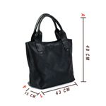 Bolsa Feminina Felice Luxo em Couro Legitimo Preto