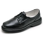 Sapato Social Confort de Couro Legitimo Preto 