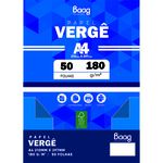 PAPEL A4 VERGE CREME 180G PCT.50 FLS [CX.5PCT]