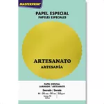 MP-PAPEL DOURADO LAMINADO/ARTESANATO 250G/M² A4 - 10FOLHAS 