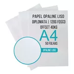 PAPEL BRANCO DIPLOMATA/LISO/OFFSET 120G/M² A4 - 50FOLHAS 