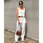 CONJUNTO DE CALÇA E BLUSA COLETE OFF