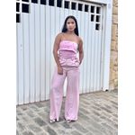 CALÇA PANTALONA FIVELA ROSA