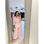 CALÇA PANTALONA FIVELA ROSA
