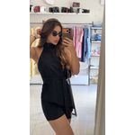 CONJUNTO BATA COM SHORT FEEL PRETO 