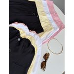 CONJUNTO FELL SHORT E CROOPED BOTAO ROSA 