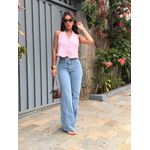 Colete frente única Alfaiataria Rosa 