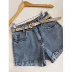 SHORT JEANS COM CINTO MA