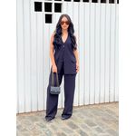 CONJUNTO EM ALFAIATARIA SEM MANGA 