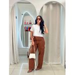 CALÇA CARGO MARROM