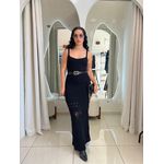 VESTIDO DE TRICÔ PRETO