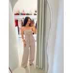 CONJUNTO TOMARA QUE CAIA COM CALÇA WIDE LEG CINZA