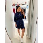 CONJUNTO MAX CAMISA COM SHORT E CINTO - AZUL