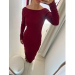 VESTIDO CANELADO POWER COM FIVELA