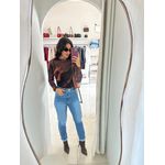 BLUSA EM TULE TIE DYE ESCURA