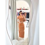 VESTIDO DE TRICÔ MODAL CAR/BRANCO
