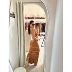 VESTIDO DE TRICÔ MODAL CAR/BRANCO