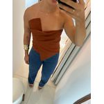 BLUSA SEM ALÇA EM ALFAIATARIA