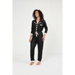 Pijama Aberto Preto Fem
