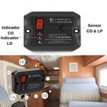ALARME INDICADOR DE INCENDIO DESTINADO AO USO AUTOMOTIVO EM MOTORHOME COM ACIONAMENTO 12V COR PRETO