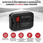 ALARME INDICADOR DE INCENDIO DESTINADO AO USO AUTOMOTIVO EM MOTORHOME COM ACIONAMENTO 12V COR PRETO