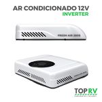 AR CONDICIONADO DE TETO PARA MOTORHOME 9.500 BTUS 12V - FRESH AIR 2800 TOP RV - 2 SAIDAS