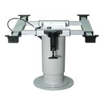 Base para Mesa de Metal com acionamento 12V Modelo JTS-2 Base PRATA REDONDA