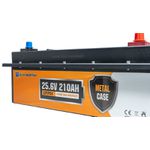 Bateria de fosfato de ferro e lítio LiFePO4 24V 210Ah - Marca ECO WORTHY