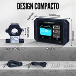Display tela tocável de 3,5" 300A para monitoramento bateria 12V LiFePO4 c/ sensor Hall baterias AGM e lítio Eco Worthy