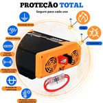 INVERSOR DE ENERGIA ONDA PURA 2000W OFF GRID DE 12V PARA 220V MARCA ECO WORTHY