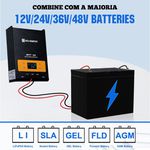 Controlador de carga solar Regulador 12V/24V Autoswitch 60A MPPT OLED Display Marca Eco Worthy