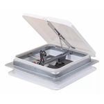 Claraboia de Teto com ventilacao 1 Vel. estrutura aluminio Tampa cor Branco - Teto 30-60mm - 350x350 modelo HG