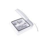 Claraboia De Teto com ventilacao 1 Vel. Tampa cor Branco - Teto 30-60mm - 280X280