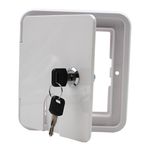 Entrada de Agua com tampa e chave Cor BRANCO - 150 MM X 120MM - TOPRV