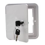 Entrada de Agua com tampa e chave Cor BRANCO - 150 MM X 120MM - TOPRV