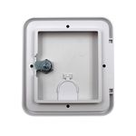Entrada de Agua com tampa e chave Cor BRANCO - 150 MM X 120MM - TOPRV