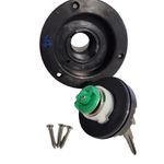 Entrada de Agua por Gravidade Bocal de 3-1/8 com Chave Cor PRETO - TOPRV