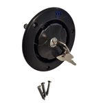 Entrada de Agua por Gravidade Bocal de 3-1/8 com Chave Cor PRETO - TOPRV