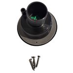Entrada de Agua por Gravidade Bocal de 3-1/8 com Chave Cor PRETO - TOPRV