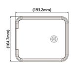 Escotilha para Entrada de Agua Por Gravidade Com Tampa e Chave Bocal de 3-1/8 Cor Branca