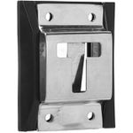 Suporte externo para fixar abertura porta tulha CROMADO SILVER