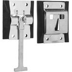 Suporte externo para fixar abertura porta tulha CROMADO SILVER