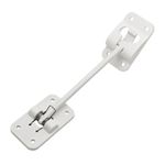 Suporte externo para fixar abertura porta tulha CROMADO BRANCO