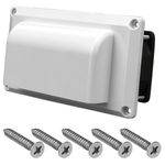 Grade de ventilação quadrado 1 vel. 12V- Branco