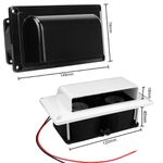 Grade de ventilação quadrado 1 vel. 12V- Preto