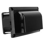 Grade de ventilação quadrado 1 vel. 12V- Preto